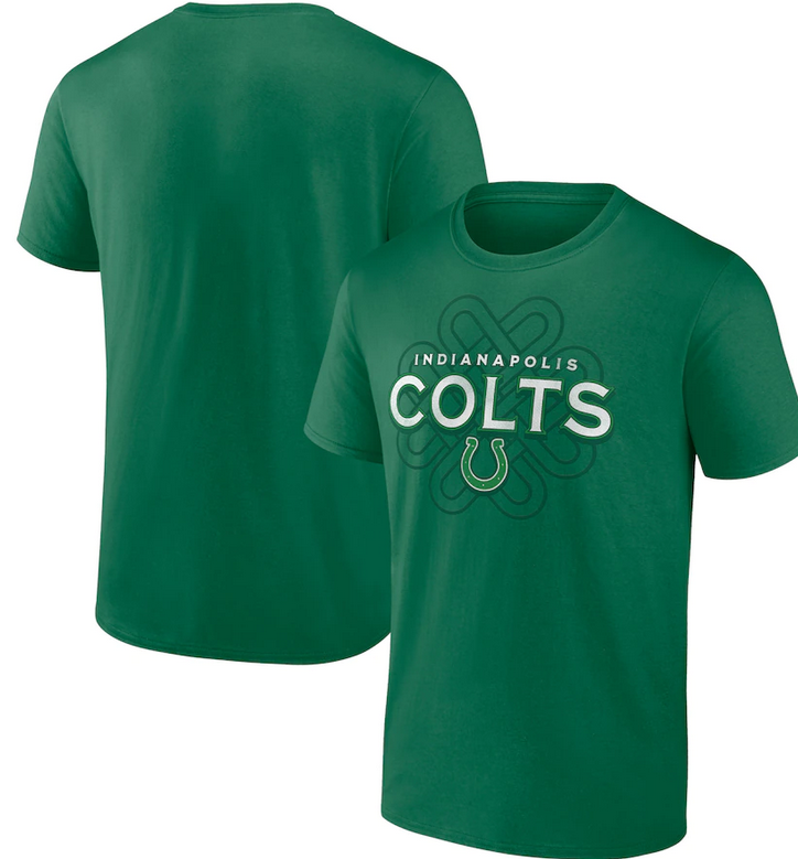 Men's Indianapolis Colts Kelly Green Celtic Knot T-Shirt Men's Indianapolis Colts Kelly Green Celtic Knot T-Shirt